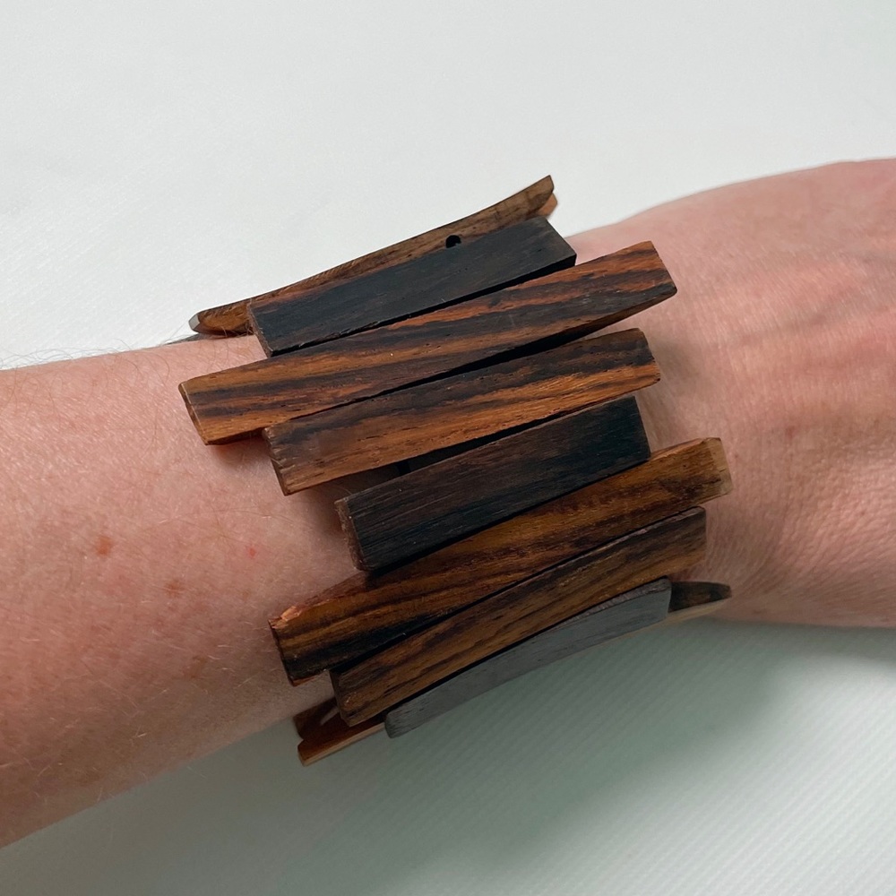 Wood Statement Cuff Bracelet